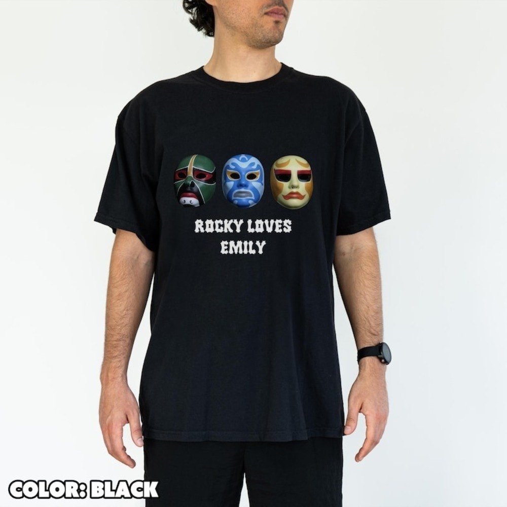 Rocky Loves Emily 90s Nostalgia Tee Black